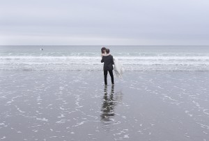 dans l'eau