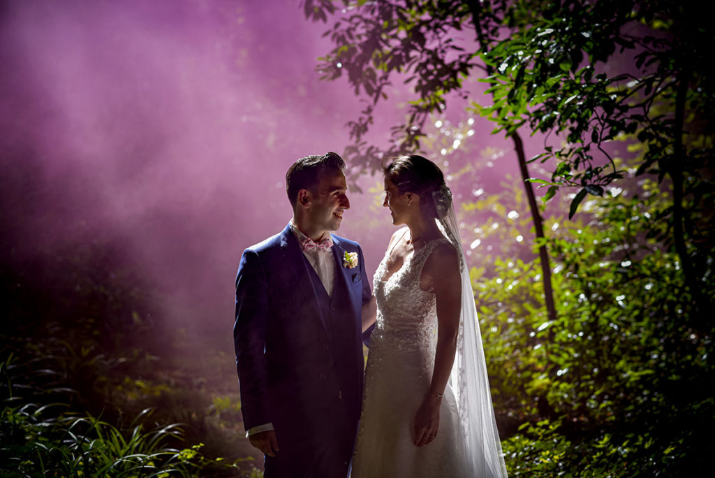 mariage fumigènes